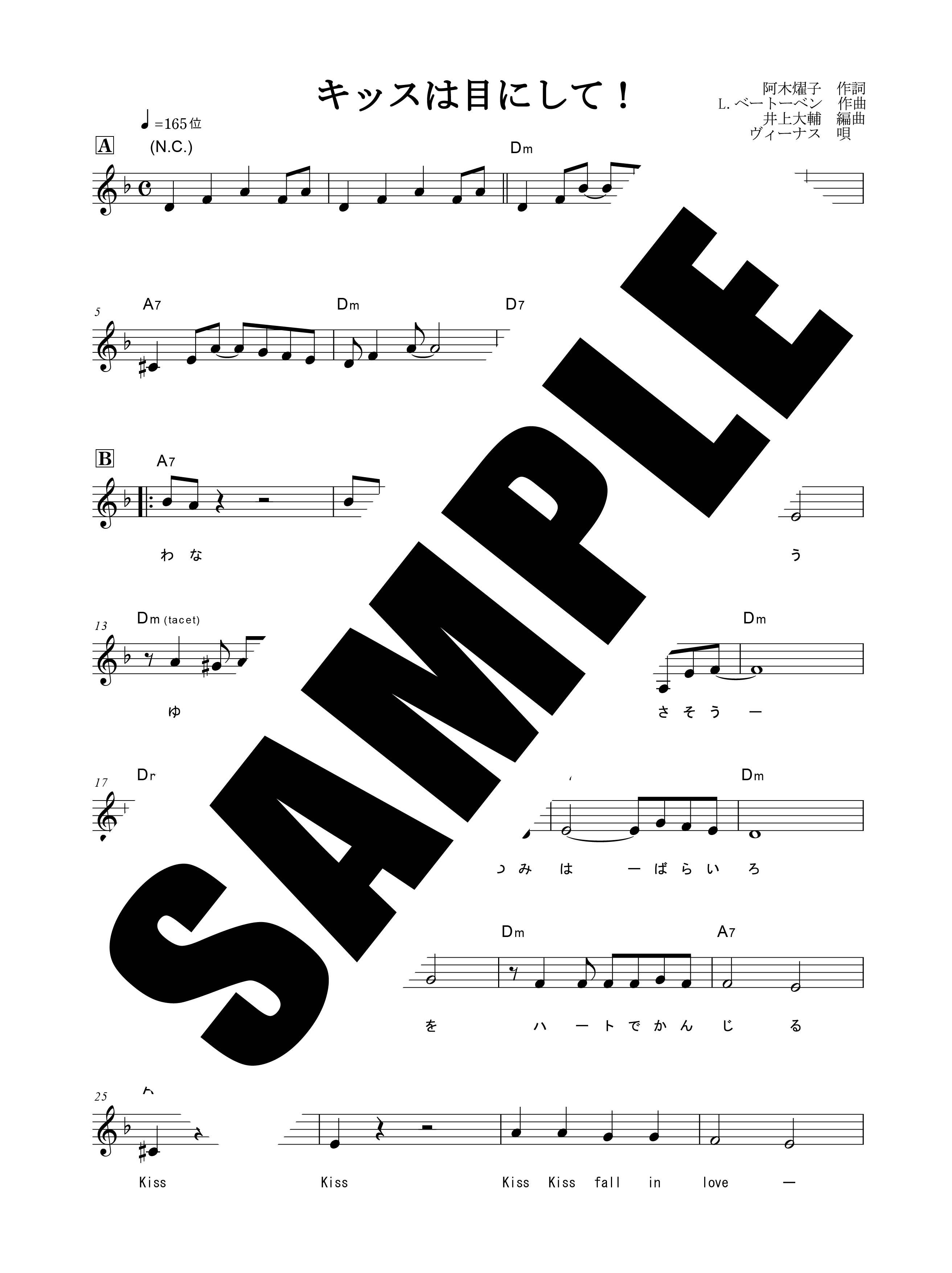 キッスは目にして！